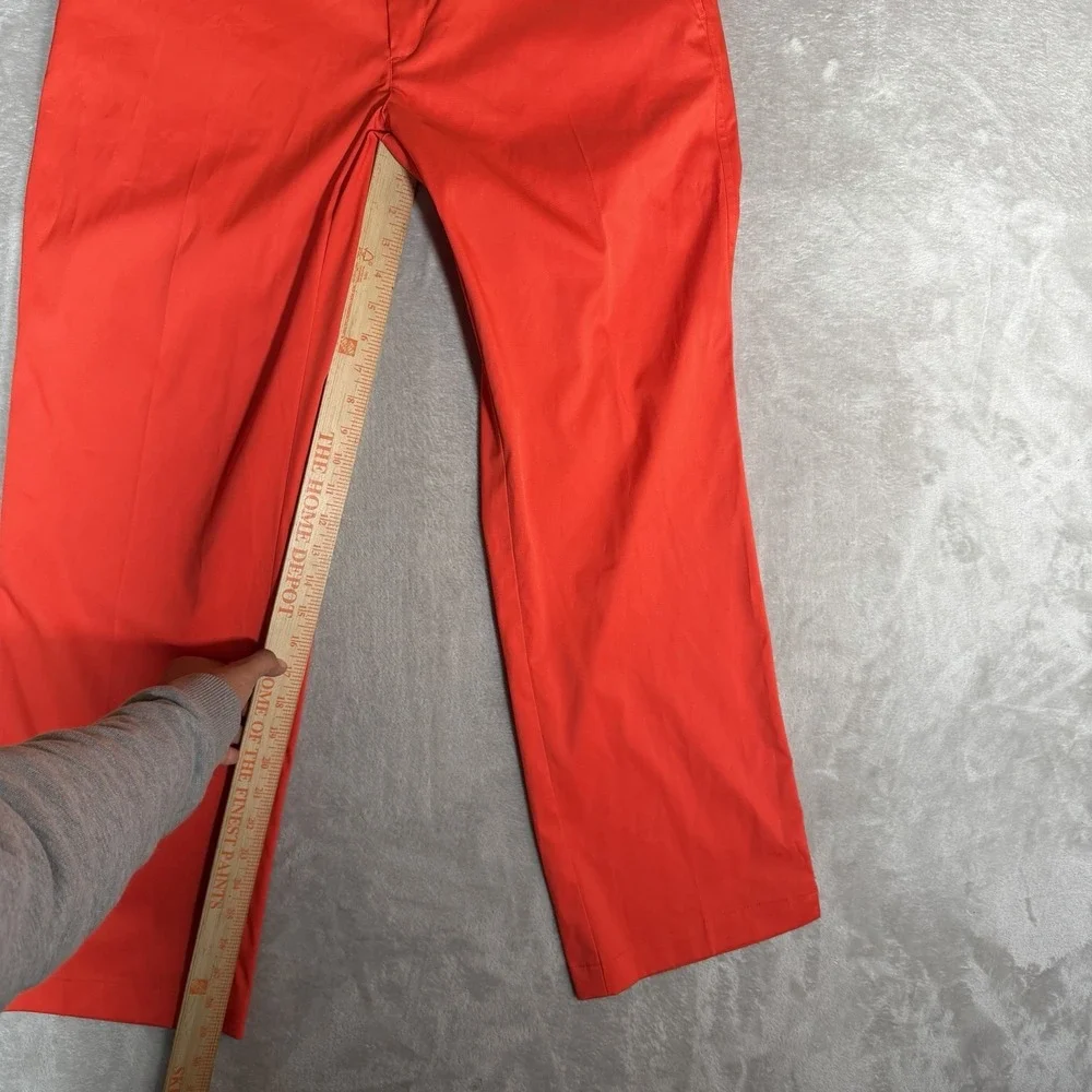 Nike Golf Dri-FIT Mens Red Flat Front Stretch Performance Pants 36x30